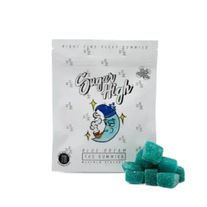 sugar high blue dream 500mg gummies