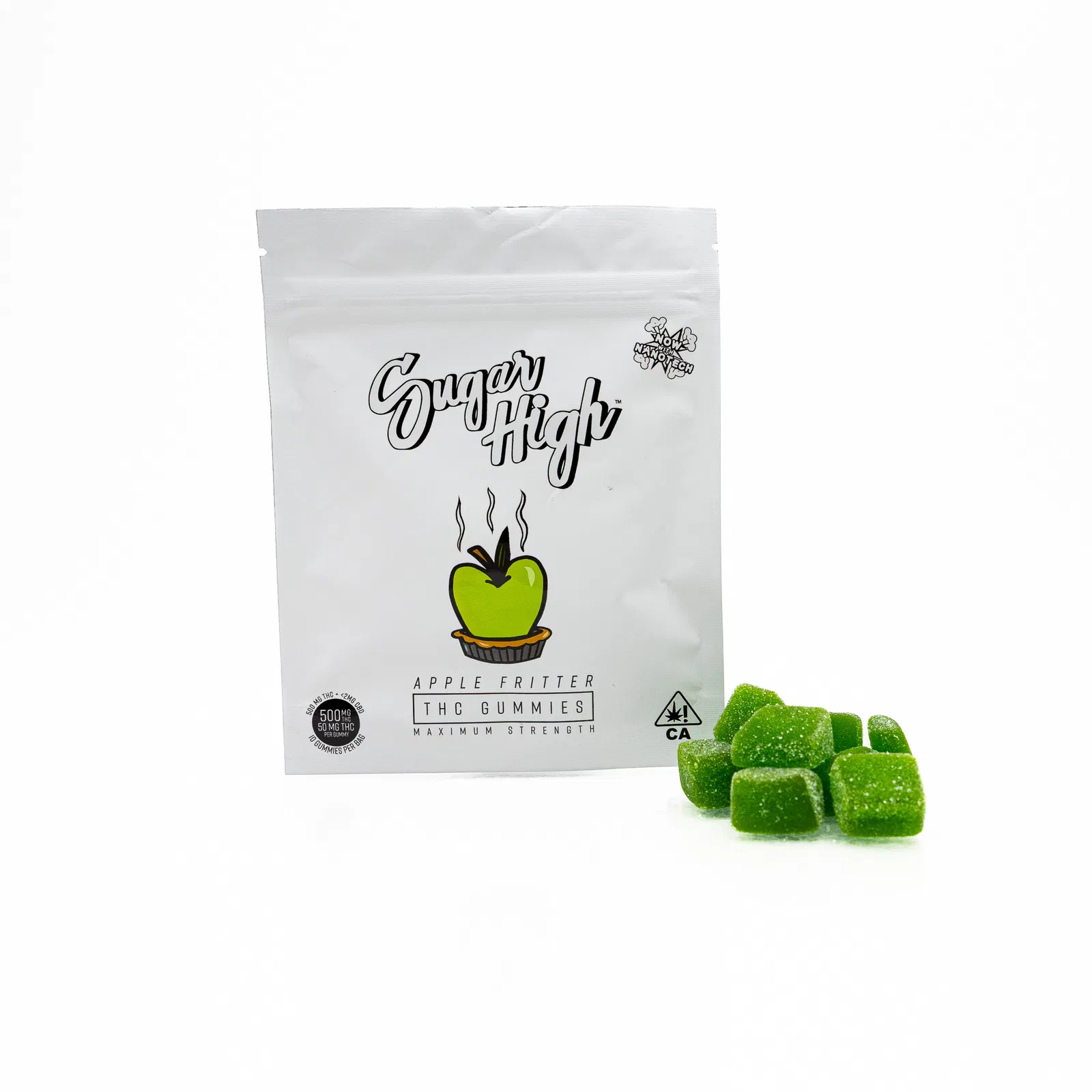 sugar high apple fritter gummies 500mg