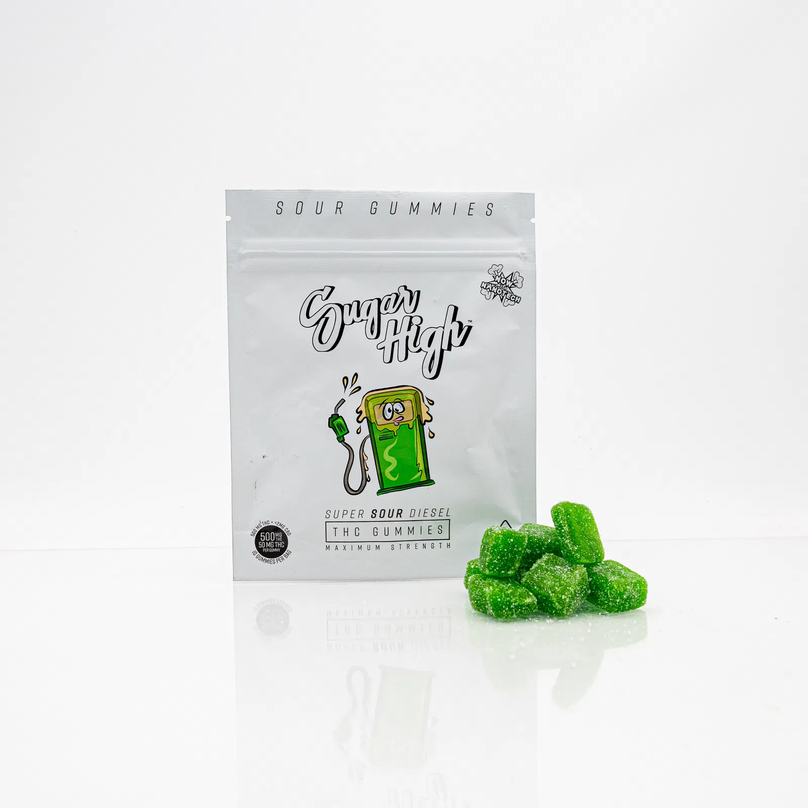 sugar high super sour diesel 500mg gummies (sativa)